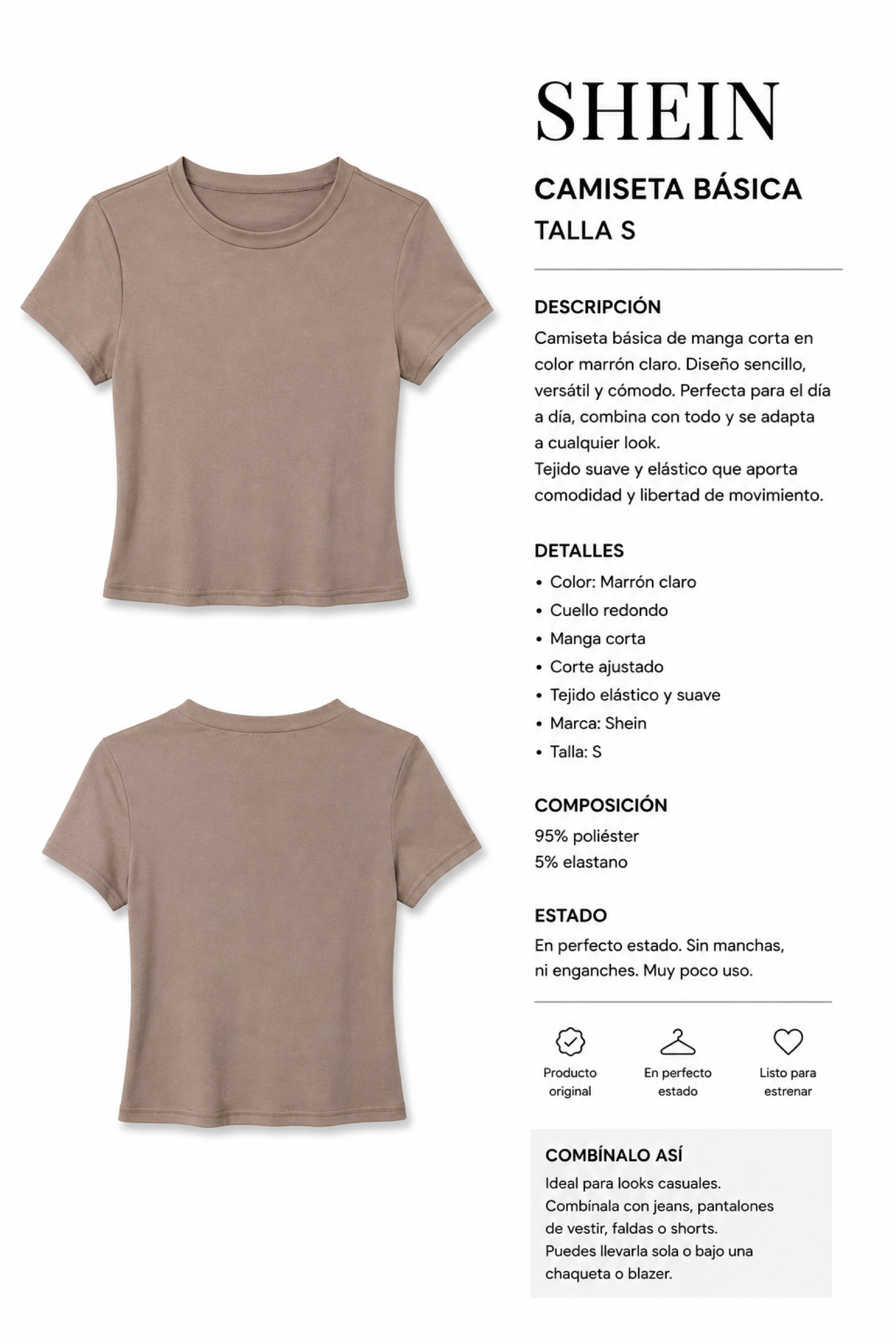 T-shirt basique – photo 3